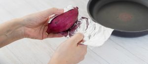 ②アルミホイルで巻く